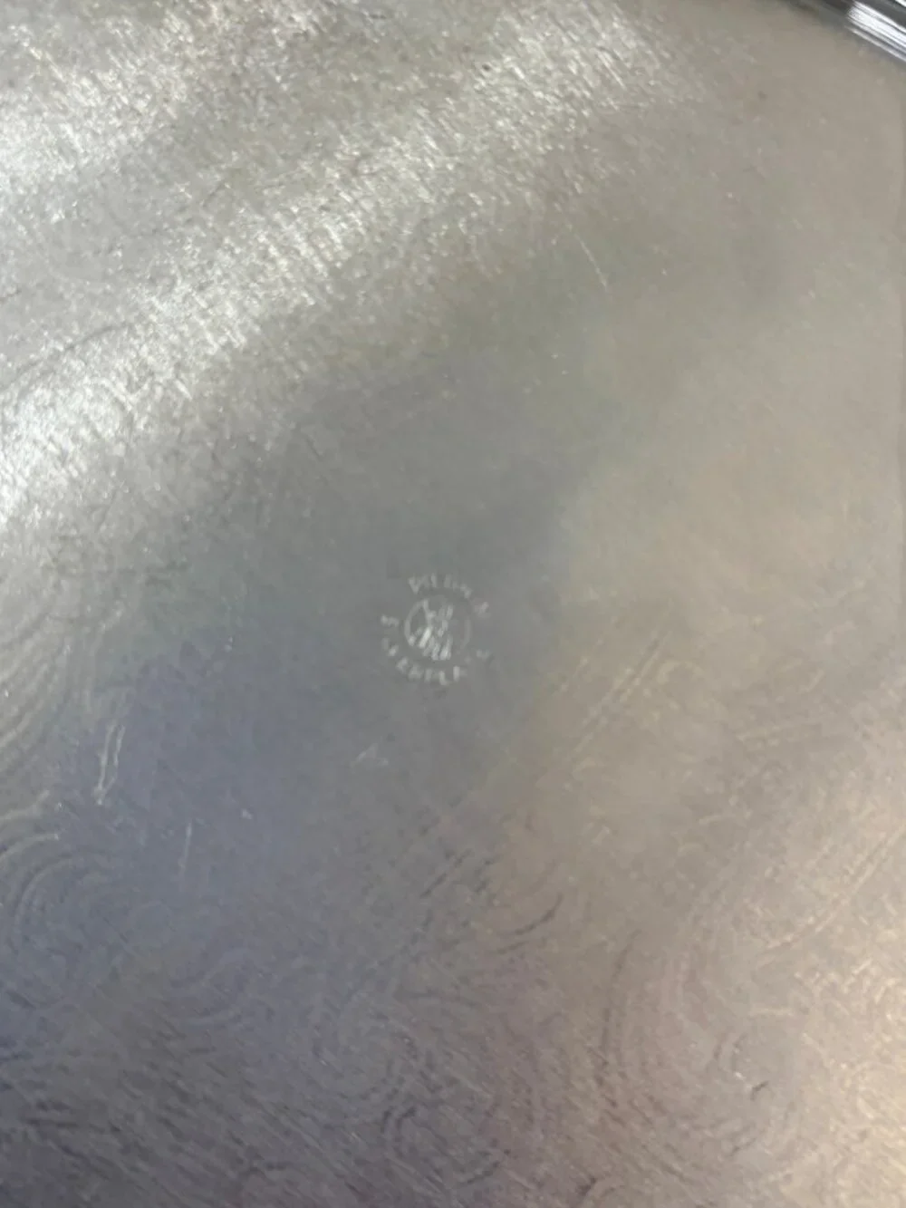 Vintage Pilgrim Oneida Silverplate Tray – Etched Scalloped Serving Platter